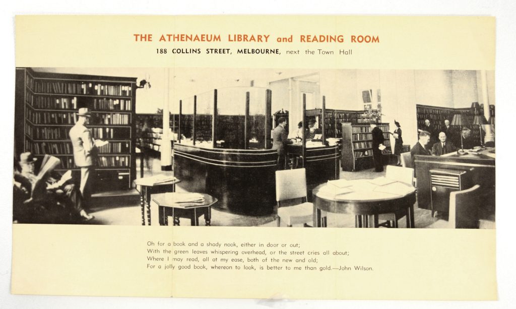 The Melbourne Athenaeum: a journal of the history of a Melbourne Institution